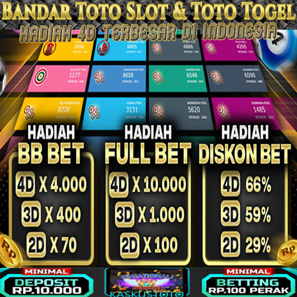 KASKUSTOTO : Bandar Toto Slot & Toto Togel Resmi Hadiah 4D 10 Juta Rupiah Bagi Pecinta Togel Di Indonesia